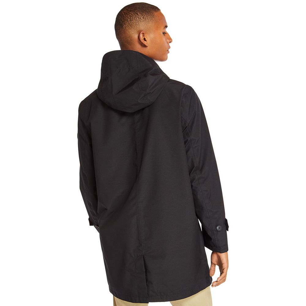 Timberland Mens Jackets Doubletop Mountain Waterproof Raincoat - Black - India VE9620875